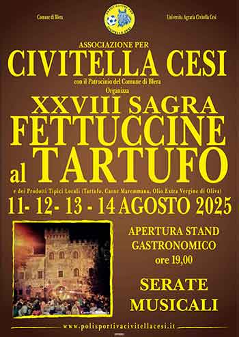 Manifesto 26&deg; Sagra Fettuccine al Tartufo